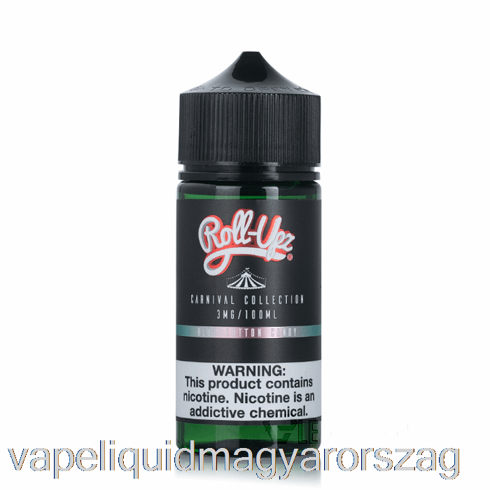 Karnevál - Kék Vattacukor Levével Roll-upz - 100ml 0mg Vape E Cigi